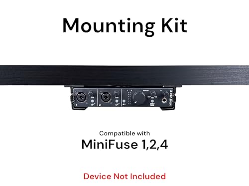 Desk Mount Kit for Arturia MiniFuse 1, 2, & 4 - Under Desk Mount Brackets with Reversible Clips - Secure Mounting Accessories