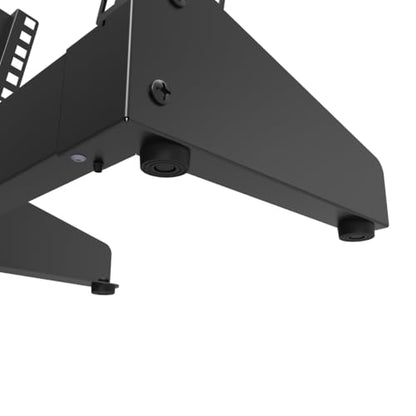 10 inch Small Desktop Network Rack, 4U Mini Open Frame Desktop Server Rack for 10" Network, Servers, Audio, and Video Equipment (4U) - size: 4U
