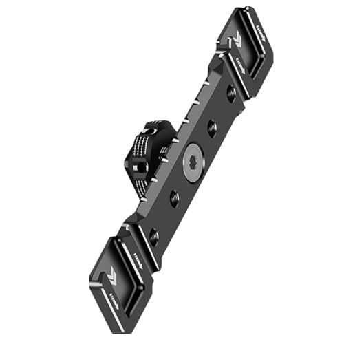 Aluminum Cold Shoe Mount Bracket Double Hot Shoe Extension Rod Plate Adapter for Camera Cage Mic LED Video Light Stand