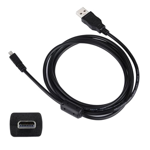 Camera Charger Cable Cord for Casio Exilim EX-H60 EX-ZS220 EX-N50 QV-R200, 8-Pin Data Transfer Cable Replacement for Casio EMC-5U 5FT - style: For Casio 8 PIN