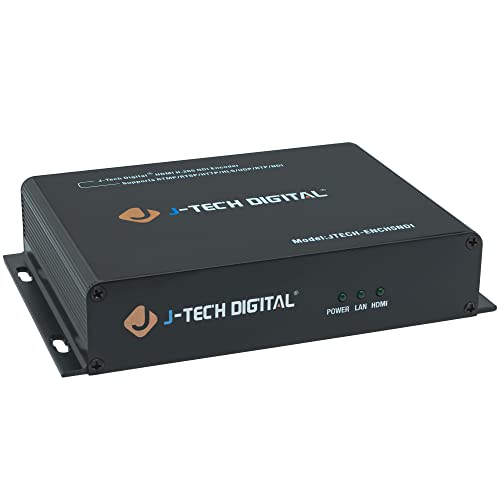 J-Tech Digital HDMI Video Encoder H.264 H.265 NDI IPTV Network Video Encoder 1080P 60Hz with Audio Embed, Supports NDI HX HX2, RTSP, RTMP RTMPS, HTTP, UDP, ONVIF Protocols [JTECH-ENCH5NDI] - size: 1080P Encoder with NDI