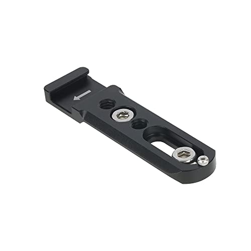 NICEYRIG NATO Rail Cold Shoe Extension Bar with Anti-Off Safety Rail Total 80mm for Camera Cage NATO Clamp Handle