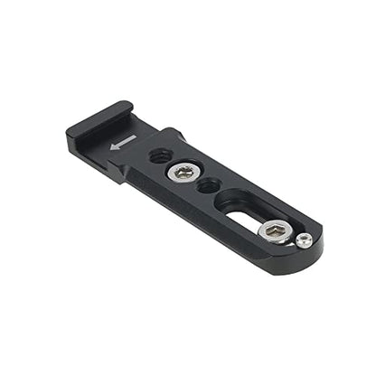 NICEYRIG NATO Rail Cold Shoe Extension Bar with Anti-Off Safety Rail Total 80mm for Camera Cage NATO Clamp Handle