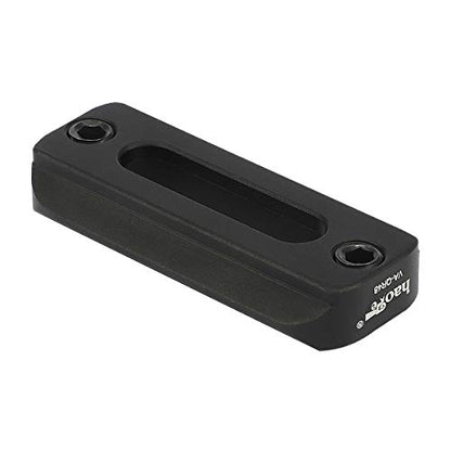 Haoge VA-QR48 Quick Release NATO Rail Plate with 1/4'' Screws for Camera Cage Cheese Plate fit NATO-Compatible Handle Clamp Articulating Arms Monitor Mount - color: 48mm NATO Rail
