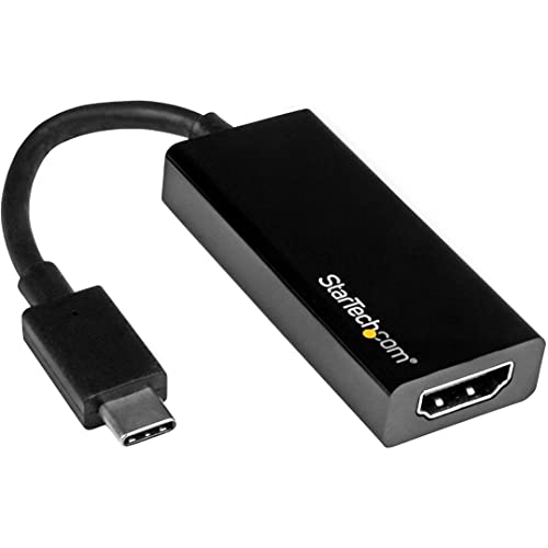 StarTech USB 3.1 Type-C to HDMI Video Adapter, 4K 30Hz, Black, Monitor - color: Black, style: 4K 30Hz