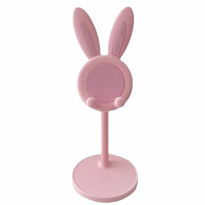 Creative Bunny Phone Stand, Adjustable Desktop Holder for Selfie, Live Streaming, and Watching Videos, Stretchable, Cute Rabbit Design, for Smartphones