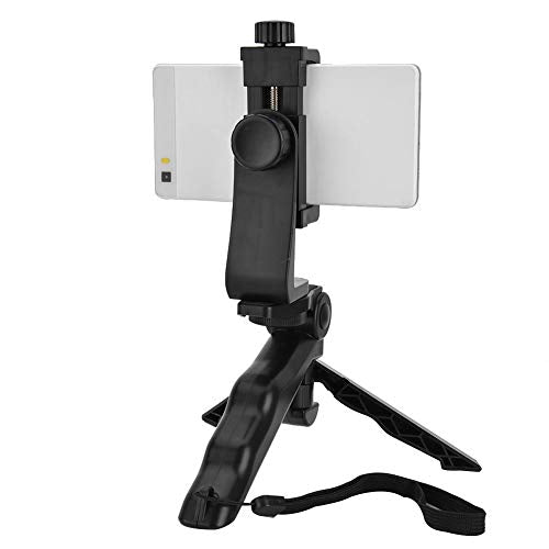 Phone Tripod Handheld Stabilizer, Adjustable Multiple Angles Compact Foldable High Compatibility, with Hand Grip for Vlogging Filming Smartphones