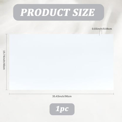 CREATCABIN White PVC Photography Backdrop Matte Smooth Background Tabletop Backdrops Display Board Seamless Waterproof for Food Jewelry Cosmetics Small Product Props Video Photo Studio 35.4x15.7 Inch - style: White