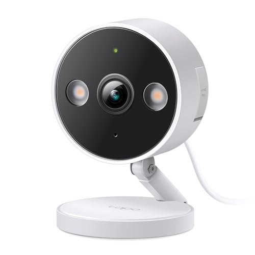 Tapo 2K+ Indoor/Outdoor Wired Security Camera - 2024 PCMag Editors' Choice, Person/Pet/Vehicle Detection, Baby Monitoring, Color Night Vision, Subscription-Free Local Storage or Optional Cloud, C120 - size: 1-Pack, style: 2K+ White