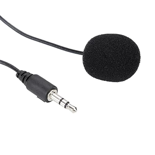 3.5mm Lavalier Microphone Hand-Free Collar Clip Mic for Video Meeting
