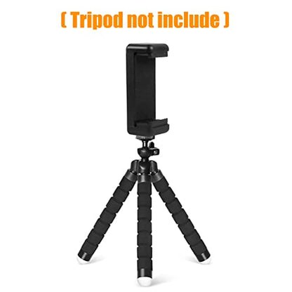 Universal Cell Phone Tripod Mount Adapter for Selfie Stick, 1 Pack | Phone Holder Clip Connector Head Used Mini Flexible Tripod and More for Monopod Travel Use