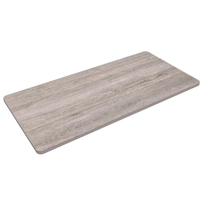 FLEXISPOT Whole Piece 48"x30" Desktop 1" Thickness Height Adjustable Desk Rectangular Tabletop Gray Wood Grain Board (48INCH Gray Wood Grain) - color: Gray Wood Grain, size: 48x30"