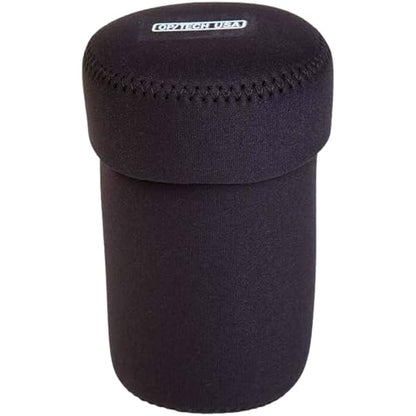 OP/TECH USA Fold-Over Neoprene Lens Pouch – Camera Lens Case for safe Lens Cover storage, Great for Photography & outdoor shoot, Keeps your Lens secure with No-Lose Lid-356 (Black) - Made in USA - size: 356