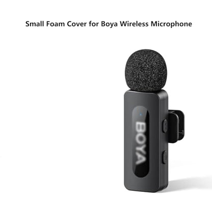 LEFXMOPHY Foam for BOYA BOYA BY-V20, BY-V4U, V30, BY-V10, BY-M1S, BYM1, BY-M1 PRO II Mic Windscreen, Replacement Microphone Pop filter 8-Pack Wind Muff Cover