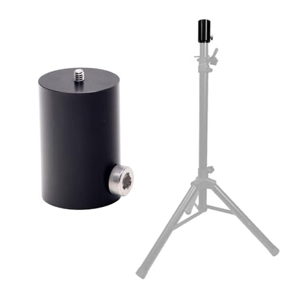 Glide Gear SPA 100 Adapter – Convert Speaker Stand to Tripod – 1/4-20 Mount, 1.41" Diameter, Ball/Fluid Head Compatible, Aluminum Build - size: SPA 100