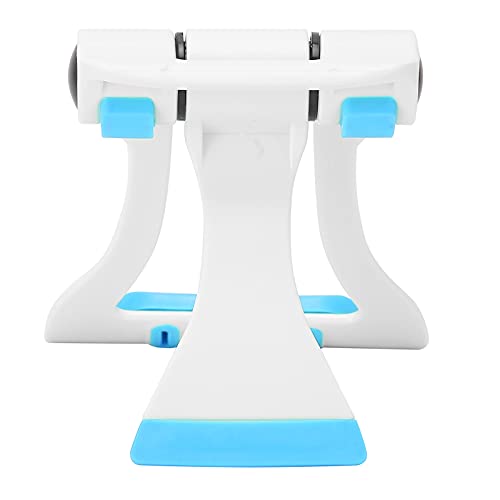 Cyrank Cell Phone Stand, 150 Degree Foldable Tablet Stand Phone Stand for Desk Desktop Phone Holder Phone Holder Cradle Desktop Bracket Phone Stand for Recording Office Desk Accessories(Blue)