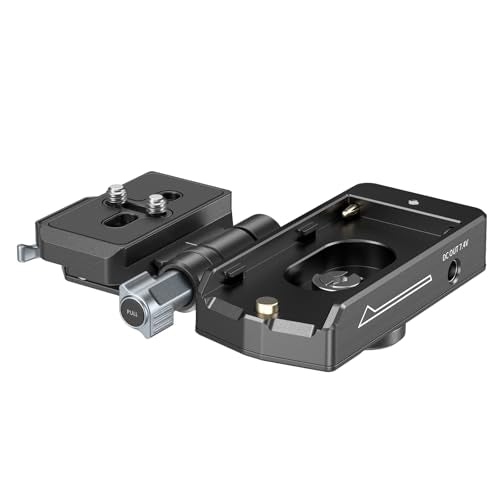 SmallRig NP-F Battery Plate with Quick Release Plate for Arca-Swiss, Dual DC Output ports, Compact & Foldable NP-F Battery Adapter Plate for DSLR Camera, Tripod, Compatible with NP-F970 Battery - 4696 - style: NP-F Battery Plate