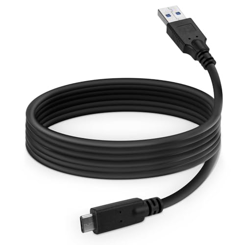 BoxWave Cable Compatible with Logitech 4K Pro Webcam - DirectSync - USB 3.0 A to USB 3.1 Type C, USB C Charge and Sync Cable - 6ft - Black