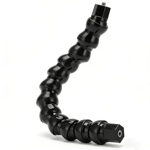 Yosoo Health Gear Camera Mount Arm, 12 Sections Flexible Sports Camera Clamp Arm, 1/4in Screw Holes, Compatible with Action Cameras