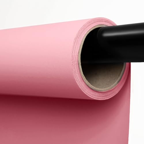 Kate Seamless Paper Backdrop for Photography Solid Pink Backdrop Paper (53''x16.4' Baby Pink) - color: Baby Pink, size: 53''x16.4'