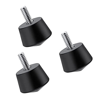 K&F CONCEPT Universal Anti-Slip Rubber Tripod Foot Spikes Compatible with 1/4 inch Thread Tripod Monopod Legs Feet Replacement Parts (3 PCS) - size: 3pcs Pointes Antidérapantes