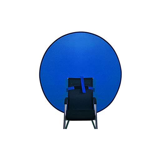 1 PC Green Screen Background, Nylon Background Screen Portable Foldable Backdrop for Live Streaming, Chair Photo Studio Solid (Blue, 110cm, only Screen,NO Stand) - color: Blue, size: 110cm