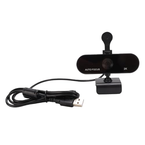 2K Webcam with Microphone, 5MP USB Computer Webcam with PDAF Auto Focus, Privacy Cover, 75 Wide Angle, Plug and Play for Streaming Meetings Laptop Desktop