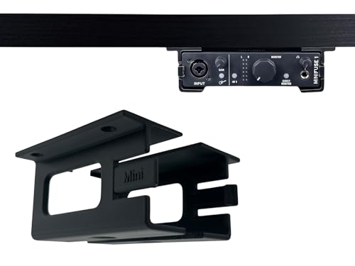 Desk Mount Kit for Arturia MiniFuse 1, 2, & 4 - Under Desk Mount Brackets with Reversible Clips - Secure Mounting Accessories