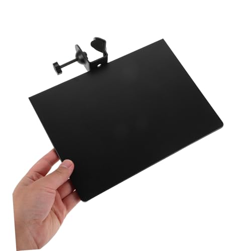 Kisangel Mic Stand Clamp-on Tray: Adjustable Rack for Sound Cards Sheet Music Accessories - Portable Holder for Musicians Live Streaming Concerts