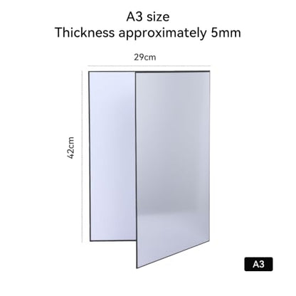 UTEBIT 3 in 1 Photography Reflector Cardboard, 17"x12" A3 Folding Light Diffuser Board for Still Life, Product and Food Photo Shooting Light Reflectors - Black, Silver and White