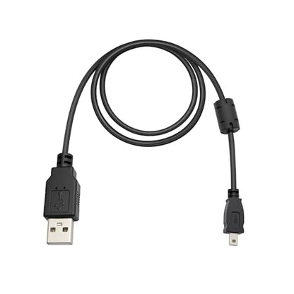 Replacement USB 2.0 to Mini USB 5-Pin Cable Suitable for Nikon, Canon, Sony, GoPro Hero 3/3+/4, Compatible with DSLR Cameras, External Devices, High-Speed Transfer & Charging, 59”
