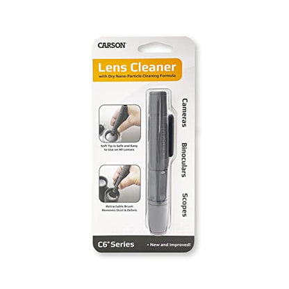 C6 Lens Cleaner Pen, with Dry Nano-Particle Cleaning Formula | Reusable Cleaner with Retractable Soft Brush - Great For Optics, Camera Lenses, and Screen Cleaning (CS-25) - style: 14mm Tip