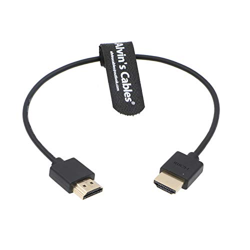 Alvin's Cables Z CAM E2 8K HDMI 2.1 Cable 30CM, High Speed Cord for Camera Monitor, for Sony A7S3 FS5 FS7 A7iv, Atomos Ninja V, Portkeys BM5, BMPCC, Panasonic, Canon, Panasonic, Nikon - color: Straight to Straight, size: 11.8in/30cm