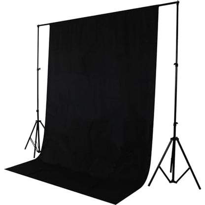TRLYC Black Background Backdrop - 7x10 FT Polyester Fabric Background Seamless Screen Drop for Photography Video Studio Parties Halloween - color: Black, size: 7x10FT