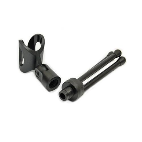 Yardwe Condenser Microphone Stand Laptop Computer Clip Microphone Holder for Skype MSN Studio Mic Plug