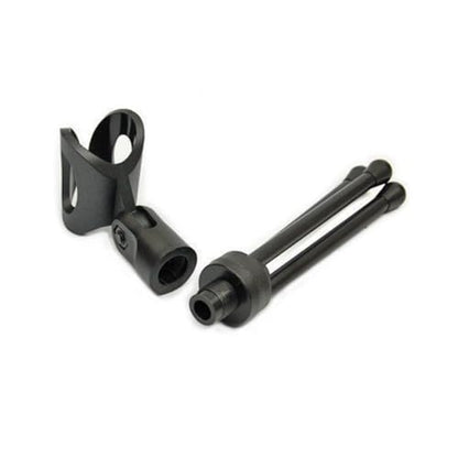 Yardwe Condenser Microphone Stand Laptop Computer Clip Microphone Holder for Skype MSN Studio Mic Plug