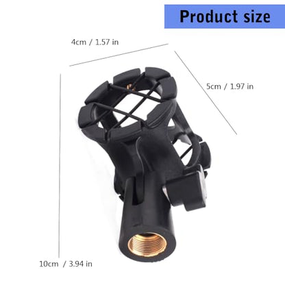 Microphone Mic Stand Suspension Shock Mount Pencil Clip Clamp Holder Bracket With Cold Shoe Mount Stand Replacement