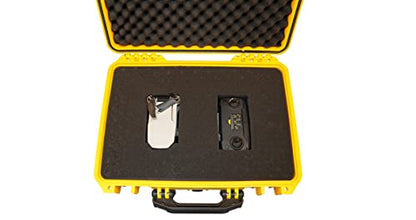 MEIJIA Portable Waterproof Hard Camera Case, Dry Case with Customizable Fit Foam, Protection for camera, drones,telescopes,18.5 x14.06x6.93inches(Yellow) - color: Yellow