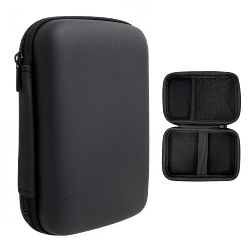 Charger Case,Mini Cable Organizer Cases,Pouch Case Bag,Small Charger Organizer,Waterproof Travel Storage Carrying Bag for USB Drives,Power Adapter,Earphones,Cords etc,Rectangle,Black Bigger - color: Black, size: 5.7 * 3.9 * 1.6 inches