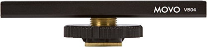 Movo VB04 Cold Shoe Extension - Accessory Shoe Rail Camera Bracket for Lights, Monitors, Microphones and More