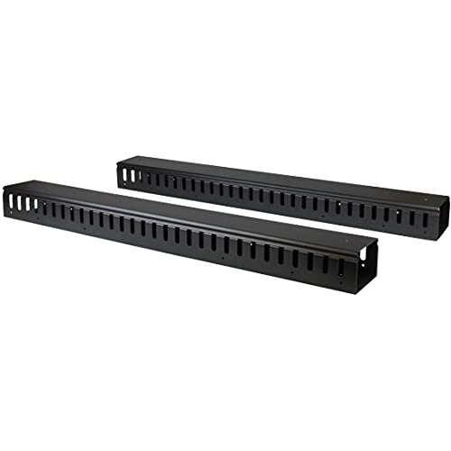 StarTech 40U Vertical Cable Manager, Finger Ducts, 2-Pack 3ft (CMVER40UF) - style: 40 U | Vertical