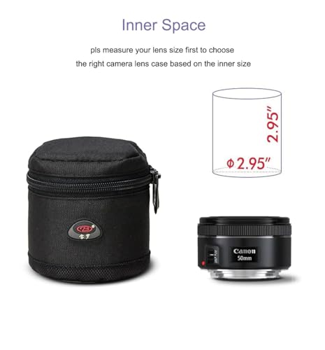 Camera Lens Case DSLR Camera Lens Bag Fits for Camera Lens - size: BL-0002
