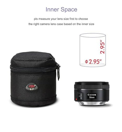Camera Lens Case DSLR Camera Lens Bag Fits for Camera Lens - size: BL-0002