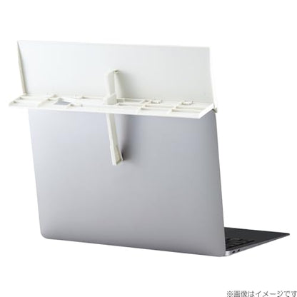 Lihit Lab A251-1 Display Board, for Laptops, Use with Sticky Lines, Job Hunting, Web Interviews, Meetings, Off-White