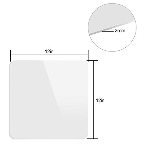 KINJOEK 4 Pack 12 x 12 Inch Acrylic White Black Product Photography Backdrops, 30x30cm Reflective Display Table Top Riser Product Photography Background, Background Board Sheets for Product Shooting - color: White-Black, size: 4PCS 12x12"
