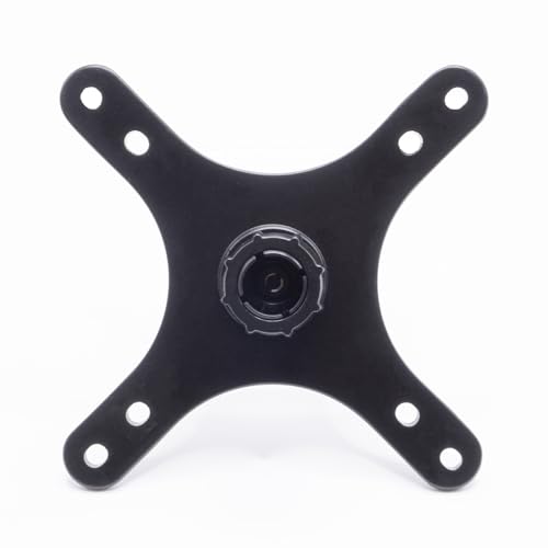 Kado Portable Monitor Stand Adapter 17mm Ball Head to 100x100mm 75x75mm | Universal Wall Mount Arm Mount Bracket Plate, Tripod Camera Stand for Desktop Monitor Portrait/Landscape Mode - style: Black with Ball Head