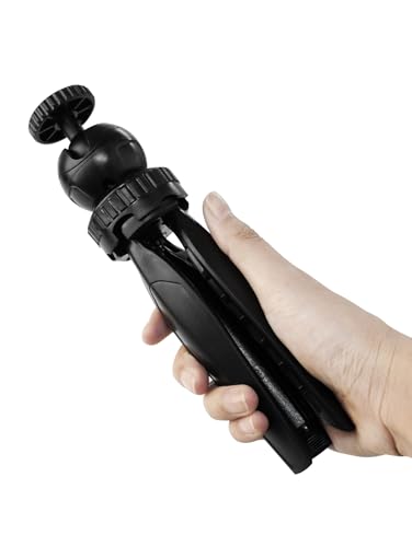REFLEX CAMERA 1/4" Mount 360° Ball Head Mini Tripod Stand Holder - Portable, Lightweight for DSLR, Webcam & Phones, Strong Stability, Adjustable Angle, for Vlogging, Photography & Filming