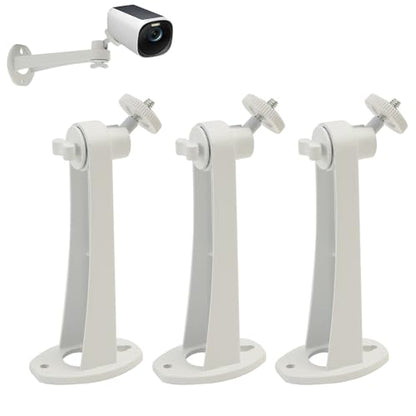 3PCS Aluminum Alloy Extremely Long 6 in Camera Mount for eufy Camera Mount eufyCam 2C/2C Pro, 3C/S300, for SoloCam S220/C210, Adjustable Wall Mount Brackets Indoor/Outdoor, Rust-Proof and Durable - size: 6 inch 3Pcs
