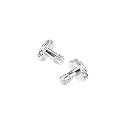 CAMVATE 1/4"-20 Slotted Screw for Camera Quick Release Plate (2 Pieces)