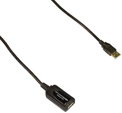 Monoprice 49ft 15M USB 2.0 A Male to A Female Active Extension/Repeater Cable (Kinect & PS3 Move Compatible Extension) (Pack of 2) - size: 1 Count (Pack of 2)